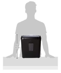 Amazon Basics 12 Sheet Cross Cut Paper and Credit Card Home Office Shredder with 4.8 Gallon Bin, Black 22 41G9fGERHmL