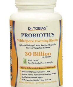 Dr. Tobias Probiotics 30 Billion, 10 Strains, 30 Billion CFU's, Targeted Release Probiotics for Digestive Health, Shelf-Stable Probiotics for Women & Men, Non-GMO, 30 Capsules, 30 Servings 30 Count (Pack of 1) 21 41GGT0IXKL