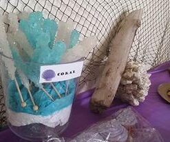Candy Envy Light Blue and White Rock Candy Crystal Sticks - 24 Indiv. Wrapped - Cotton Candy & Original Sugar Flavored 24 count 35 41GTciRad5L 2