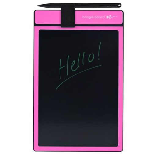 Boogie Board Basics Reusable Writing Pad - Digital Drawing Tablet, LCD Writing Pad with Instant Erase, Includes Stylus Pen Pink