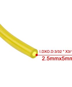Hipa Trimmer Chainsaw Fuel Line Hose Tube I.D. x O.D. 3/32" x 3/16" 1/8" x 3/16" 1/8" x 1/4" .080" x .140" for Poulan Craftman Chain saw Weed eater Blower 4 Size 4-Feet-Long 25 41GeL54WmS