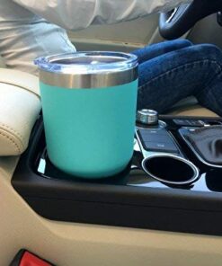 CHILLOUT LIFE 30oz Stainless Steel Tumbler with Lid - Double Wall Vacuum Insulated Large Travel Coffee Mug with Splash Proof Lid and Straw for Hot & Cold Drinks, Teal Tumbler, Pack of 1 30oz (pack of 1) Aqua Blue 22 41GpxshrHL
