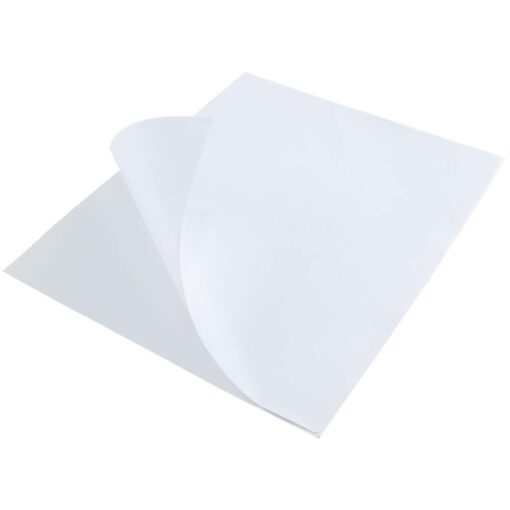 L LIKED 8.5" x 11" Full Sheet Label Sticker Paper, White, Matte, for Laser & Inkjet Printers (100 Sheets) 100 Sheets (8.5" x 11")