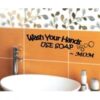 BERRYZILLA Wash Your Hands USE SOAP Mom Decal Wall Vinyl Bathroom Lettering Art Quote Sticker 36 41H6r4PSooL