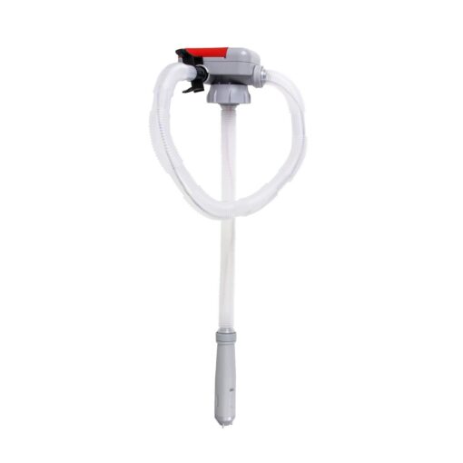 TERA PUMP Gas Can Pump w/Non-Spill Auto-Stop Nozzle - 4x AA Battery Powered Fuel Transfer Pump w/Flexible Intake Hose (2.4 Gal/Min) Never Lift Heavy Gas Cans Again