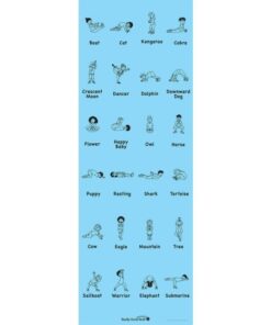 Really Good Stuff Kids Yoga Mat with 24 Illustrated Poses – Safe, Zero-Phthalate – 5mm Thick, Non-Slip, Soft Exercise Mat for Kids, Teens, Toddlers (68” x 24”) Perfect For Home And Classroom 10 41HFImcgkZL