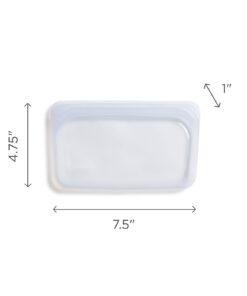 Stasher Reusable Silicone Storage Bag, Food Storage Container, Microwave and Dishwasher Safe, Leak-free, Snack, Aqua 19 41HJJYUkpQL