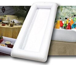 Cool Downz Inflatable Salad/Serving Bar, White, 51"L x 25" W x 4.5"Deep 17 41HQ4is5CIL