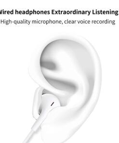 Togkun Wired Earbuds Headphones, Earphones in-Ear with Microphone and Call Controller, Noise lsolating, Bluetooth, Compatible with iPhone14/13/12/11/X/SE/8P/8/7P/7(2 Pack) 2PCS 17 41HbUxD27TL