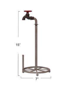 Alternative view of Creative Co-Op Rustic Metal Faucet Paper Towel Holder