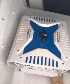 Pyle Hydra Marine Amplifier - Upgraded Elite Series 1000 Watt 4 Channel Bridgeable Amp Tri-Mode Configurable, Waterproof, MOSFET Power Supply, GAIN Level Controls and RCA Stereo Input(PLMRA420) 22 41I2sFjB4WL