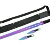 SZCO Supplies Rainbow Ninja Sword with 2Piece Throwing Knives Sam