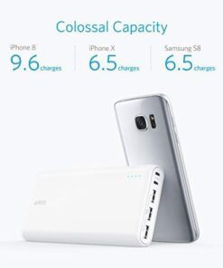 Anker Power Bank, 26,800mAh External Battery with Dual Input Port and Double-Speed Recharging, 3 USB Ports for iPhone 15/15 Plus/15 Pro/15 Pro Max, iPad, Samsung, Android and Other Devices white 27 41IMFQGWtaL