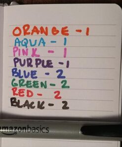 Amazon Basics Retractable Permanent Markers - Assorted Colors, 12 Count 18 41IbD3vb8wL