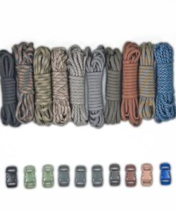 Paracord Planet 550lb Type III Paracord Combo Crafting Kits with Buckles Rainbow 12 41IulRY4UIL
