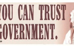 Sure, You Can Trust The Government Native American Current Freedom Liberty Constitution Political Large Car Bumper Sticker Decal 3-by-10.5 Inches