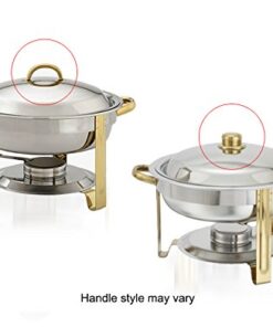 Tiger Chef 4 Quart Round Chafing Dish (3, 4 Quart Round) 3 14 41J0hknaM1L