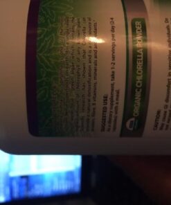 FRESH HEALTHCARE Premium Chlorella Supplement, 1200mg Pure Vegan Powder Capsules, 180 Chlorophyll and CFG Pills, Natural Detox Superfood, Naturally Contains B Vitamins and Minerals 33 41JCS1SGjHL