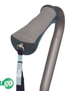 Hugo Mobility 731-858 Adjustable Offset Quadpod Walking Cane with Ultra Stable Cane Tip, Smoke 1 Count (Pack of 1) 7 41JD29Q53BL