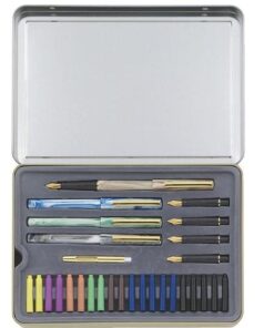 Alternative view of STAEDTLER calligraphy pen set, ideal for all skill levels, 899 SM5, Assorted, 33 Piece Set 29 Piece Set
