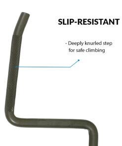 AMERISTEP Hunting Durable Rigid Slip-Resistant Easy to Install 750 lbs Capacity Step-Up Tree Step with 4" Step Area - SINGLE STEP, One Size - Pack of 1 Multi 10 41JNO2PocfL