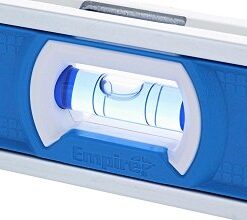 Empire Level EM81.9G 9 Inch Magnetic Torpedo Level w/Overhead Viewing Slot (Made in USA), Silver/White/Blue 10 41JUUp0e6IL