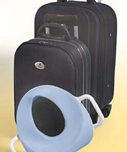 Primo 4-in-1 Complete Toilet Trainer & Step Stool, with Blue Seat, White 31 41JVRYrE3NL