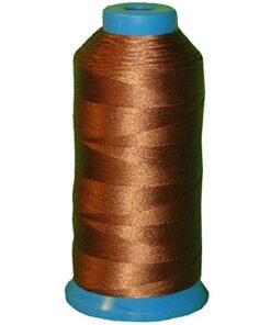 Bonded Nylon Sewing Thread V-69 T70 1500yds for Outdoor, Upholstery (Brown) Brown
