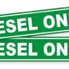 Pair DIESEL ONLY Decals / Stickers / Labels / Markers Fuel Gas 35 41JviirSRuL