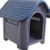 always-quality Indoor Outdoor Dog House Small to Medium Pet All Weather Doghouse Puppy Shelter Blue