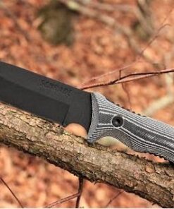 Schrade SCHF36M Frontier 10.4in Full Tang Stainless Steel Fixed Blade Knife with 5in Drop Point and Micarta Handle for Outdoor Survival, Camping and Bushcraft,Multi 10 41KCPGUJ9L