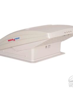 Alternative view of MAXXAIR 0007000K MaxxFan Deluxe Fan with Remote and White Lid, Smoke