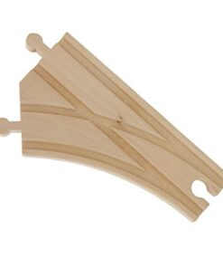 Wooden Train Track 52 Piece Set - 18 Feet Of Track Expansion And 5 Distinct Pieces - 100% Compatible with All Major Brands Including Thomas Wooden Railway System - by Right Track Toys, T 38 41KHfjnerXL