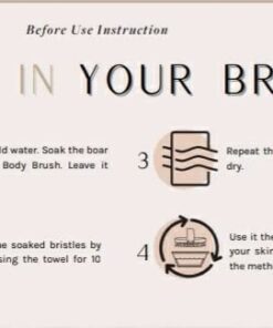 CSM Dry Body Brush for Beautiful Skin - Solid Wood Frame & Boar Hair Exfoliating Brush to Exfoliate & Soften Skin, Improve Circulation, Stop Ingrown Hairs, and Reduce The Appearance Cellulite 58 41KLd3dZBQL