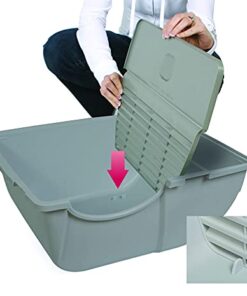 Omega Paw Self-Cleaning Litter Box, Pewter 32 41KcapLhOaS