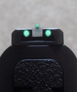 Truglo TFO Tritium & Fiber-Optic Handgun Sight Durable Snag-Resistant Glowing Front & Rear Night Sight, Compatible with Smith & Wesson M&P Series Green Rear Sight 37 41KdSlbrMwL