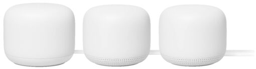 Google Nest WiFi - AC2200 (2nd Generation) Router and Add On Access Point Mesh Wi-Fi System (3-Pack, Snow) 3-Pack