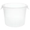 Rubbermaid Commercial Products Round Storage Containers, 6-Quart/.25-Gallon, Clear, High Temperature Range Food Organization for Wet/Dry Food in Kitchen/Restaurants/Cafeteria 1 71 41LQ4LEX VL