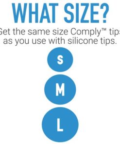 COMPLY Foam 400 Series Replacement Ear Tips for Bose Quiet Comfort 20, Sennheiser IE 300, Campfire Audio, 7Hertz, NuraLoop & More | Ultimate Comfort | Unshakeable Fit|NO TechDefender | Small, 3 Pairs Black 16 41LVRDmBzUL