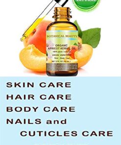 Botanical Beauty ORGANIC APRICOT KERNEL OIL Australian. 100% Pure Virgin Unrefined Cold Pressed Carrier Oil 2 oz- 60 ml. For Face, Hair, Body, Nails, Anti - aging 2 Fl Oz (Pack of 1) 17 41MAPOuBKfL