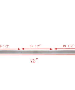 TMS 6 Foot Stainless Steel Country Sliding Barn Wooden Door Hardware Track Set 6 FT (72") 23 41MBee3vSsL