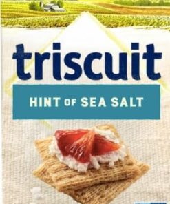 Triscuit Hint of Sea Salt Whole Grain Wheat Crackers, Vegan Crackers, 8.5 oz 45 41MMz1YELL