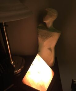 Indus Classic IC-L1017 LG-01 Salt Crystal Lamp, Pyramid Shape, Pink 22 41MQCH E4L