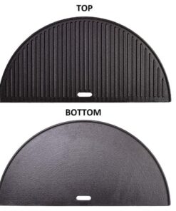 Half Moon Cast Iron Reversible Griddle for Large Big Green Egg and 18-Inch Kamado Grills 8 41McgaW3yL