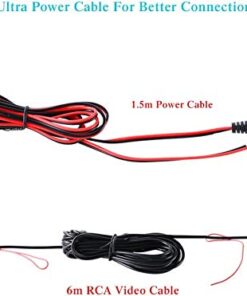 Reverse Backup Camera,170 Degree Wide View Angle Universal Car Front/Side/Rear View Camera,2 Installation Options,Removable Guildlines,Mirror Non-Mirror Image,12V only 26 41McpH 29pL