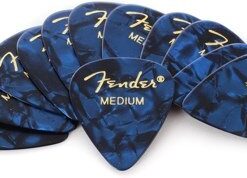 Alternative view of Fender Moto Style Guitar Picks, 12 Pack - Blue Medium Blue Moto