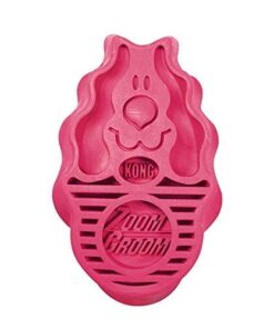 KONG - ZoomGroom - Dog Brush for Grooming and Shampooing - Red Brush for Large Dogs Standard Packaging 25 41MrnQzHszL
