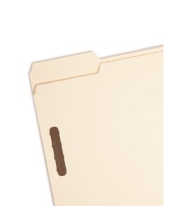 Smead Heavy-Duty Fastener File Folder, 2 Fasteners, 1/3-Cut Tab, Letter Size, Manila, 50 per Box (14600) 10 41N9wK D6UL