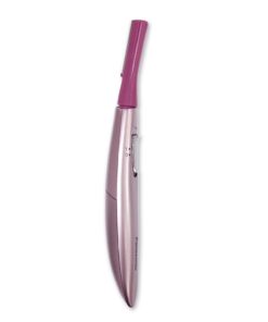 Alternative view of Panasonic Women’s Facial Hair Remover and Eyebrow Trimmer with Pivoting Head, Includes 2 Gentle Blades for Brow and Face and 2 Eyebrow Trim Attachments, Battery-Operated – ES2113PC Pink