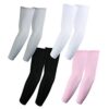 Elixir Golf Pack of 4, The Assorted UV Protective Sun Block Compression Arm Sleeves Arm Cooler Cooling Sleeves Tattoo Cover White,black,gray,pink 19 41NQFwyonuL